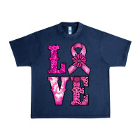Navy cancer love Urban Heavy Tee - RanaPortraitStore