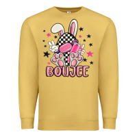 Antique Gold boujee checkered easter bunny egg trending Premium Sweatshirt - MaliasSmallBusiness