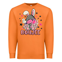 Carrot boujee checkered easter bunny egg trending Premium Sweatshirt - MaliasSmallBusiness
