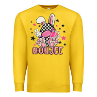 Lemon boujee checkered easter bunny egg trending Premium Sweatshirt - MaliasSmallBusiness