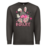 Smoke boujee checkered easter bunny egg trending Premium Sweatshirt - MaliasSmallBusiness