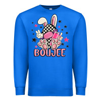 True Royal boujee checkered easter bunny egg trending Premium Sweatshirt - MaliasSmallBusiness