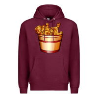Burgundy nugget and nuggets basket Premium Hoodie - AdoDesignShop