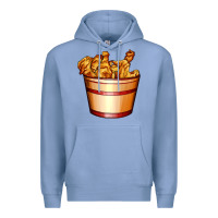 Colony Blue nugget and nuggets basket Premium Hoodie - AdoDesignShop