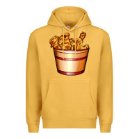 Mustard nugget and nuggets basket Premium Hoodie - AdoDesignShop
