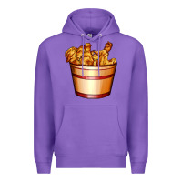 Purple nugget and nuggets basket Premium Hoodie - AdoDesignShop