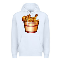 White nugget and nuggets basket Premium Hoodie - AdoDesignShop
