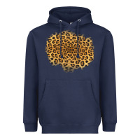 Navy leopard patch Heavyweight Hoodie - Jasminsmagicworld