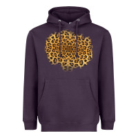 Plum leopard patch Heavyweight Hoodie - Jasminsmagicworld