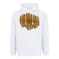 White leopard patch Heavyweight Hoodie - Jasminsmagicworld