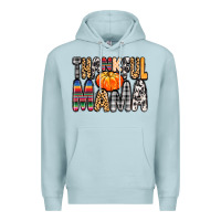 Blue Mist Thankful Mama Premium Hoodie - MaliasSmallBusiness