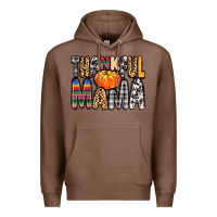 Chestnut Thankful Mama Premium Hoodie - MaliasSmallBusiness