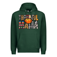 Sports Green Thankful Mama Premium Hoodie - MaliasSmallBusiness