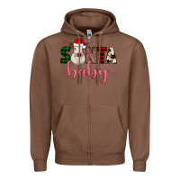 Chestnut Santa baby Cow Zipper Hoodie - JahusDesignShop