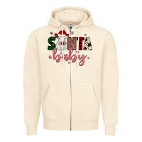 Sandshell Santa baby Cow Zipper Hoodie - JahusDesignShop