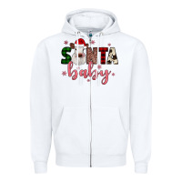 White Santa baby Cow Zipper Hoodie - JahusDesignShop