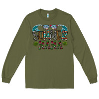 Army Green summer nana Long Sleeve Tee - CowhideDigitalArt