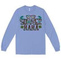 Colony Blue summer nana Long Sleeve Tee - CowhideDigitalArt