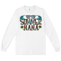 White summer nana Long Sleeve Tee - CowhideDigitalArt