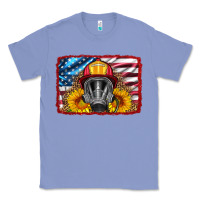 Colony Blue firefighter air mask and sunflower Classic Tee - HRA Design Shop
