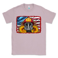 Lilac firefighter air mask and sunflower Classic Tee - HRA Design Shop