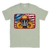 Matcha firefighter air mask and sunflower Classic Tee - HRA Design Shop