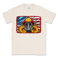 Natural firefighter air mask and sunflower Classic Tee - HRA Design Shop