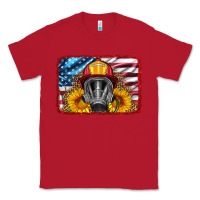 Red firefighter air mask and sunflower Classic Tee - HRA Design Shop