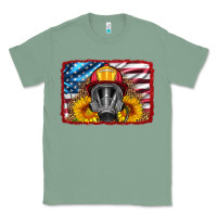 Sage firefighter air mask and sunflower Classic Tee - HRA Design Shop