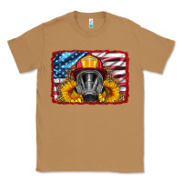 Toasted Coconut firefighter air mask and sunflower Classic Tee - HRA Design Shop