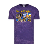 Cloud Purple i'm just here for the snacks volleyball Vintage Tee - Zillion Design Studio