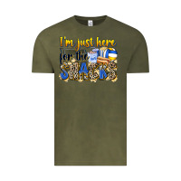 Vintage Olive i'm just here for the snacks volleyball Vintage Tee - Zillion Design Studio