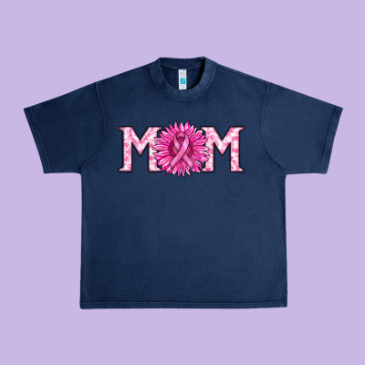 Breast Cancer Mom Urban Heavy Tee Designed By Ranaportraitstore