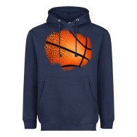 Navy leopard basketball patch Heavyweight Hoodie - Jasminsmagicworld