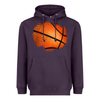 Plum leopard basketball patch Heavyweight Hoodie - Jasminsmagicworld