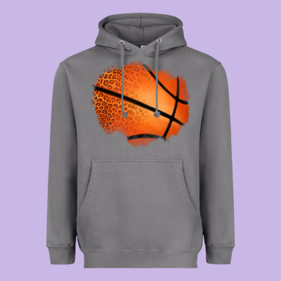 Leopard Basketball Patch Heavyweight Hoodie Designed By Jasminsmagicworld