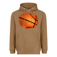 Toasted Coconut leopard basketball patch Heavyweight Hoodie - Jasminsmagicworld