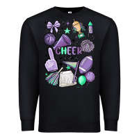 Black cheer mom Premium Sweatshirt - MaliasSmallBusiness