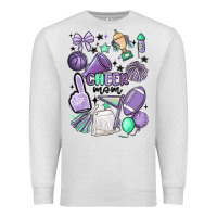 Oatmeal Heather cheer mom Premium Sweatshirt - MaliasSmallBusiness