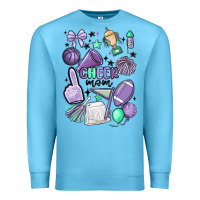 Ocean Blue cheer mom Premium Sweatshirt - MaliasSmallBusiness
