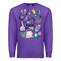 Purple cheer mom Premium Sweatshirt - MaliasSmallBusiness