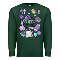 Sports Green cheer mom Premium Sweatshirt - MaliasSmallBusiness
