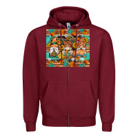 Burgundy western fall gnomes tumbler Zipper Hoodie - Artiststas