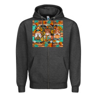 Charcoal Heather western fall gnomes tumbler Zipper Hoodie - Artiststas