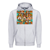 Heather Grey western fall gnomes tumbler Zipper Hoodie - Artiststas