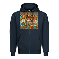 Navy western fall gnomes tumbler Zipper Hoodie - Artiststas