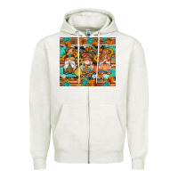Oatmeal Heather western fall gnomes tumbler Zipper Hoodie - Artiststas