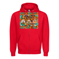 Red western fall gnomes tumbler Zipper Hoodie - Artiststas