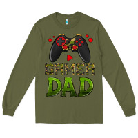 Army Green gamer dad Long Sleeve Tee - HRA Design Shop