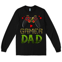Black gamer dad Long Sleeve Tee - HRA Design Shop